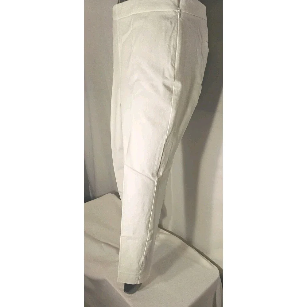 Talbots Women's Chatam Ankle Pants  With  Side Zipper Flat Front Size 14 Petite